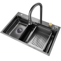 Complete Modern Black Kitchen Sink